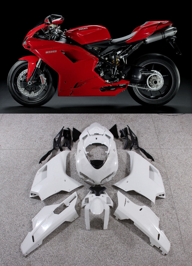 Ducati 1098/1198/848 (2007-2012) قالب حقن ABS هدية هيكل السيارة 17 لون عام