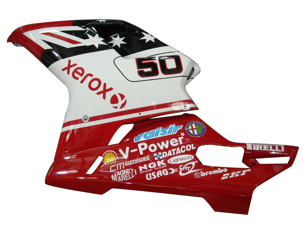 Fairings for 2007-2012 Ducati 1098 1198 848 Red & White Xerox No.50  Generic