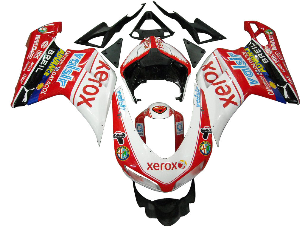 Fairings for 2007-2012 Ducati 1098 1198 848 Red Xerox  Generic