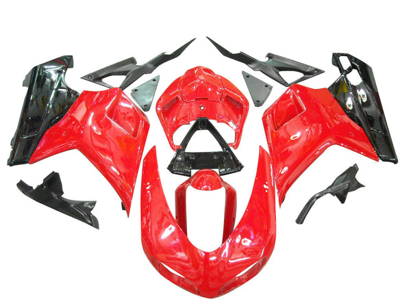 Carenados para Ducati 2007-2012 1098 1198 848 rojo y negro genérico