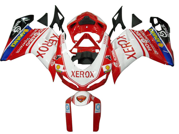 Carenados para Ducati 2007-2012 1098 1198 848 rojo y blanco Xerox genérico