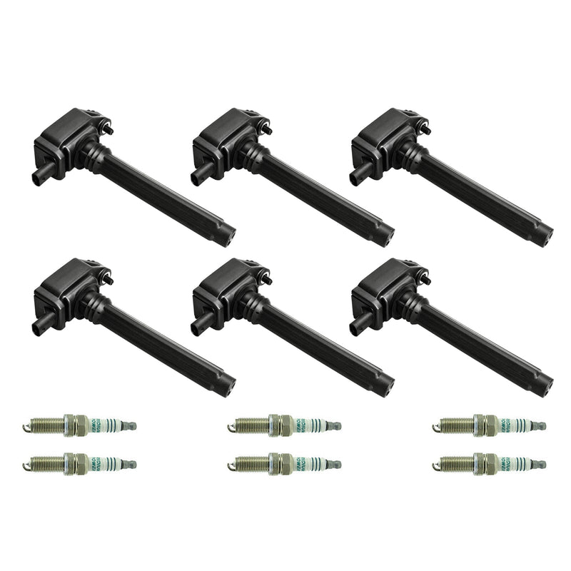 2011-2016 Chrysler Town & Country Jeep Grand Cherokee 3.6L V6 6pcs Ignition Coil +Spark Plug UF648 5149168AH