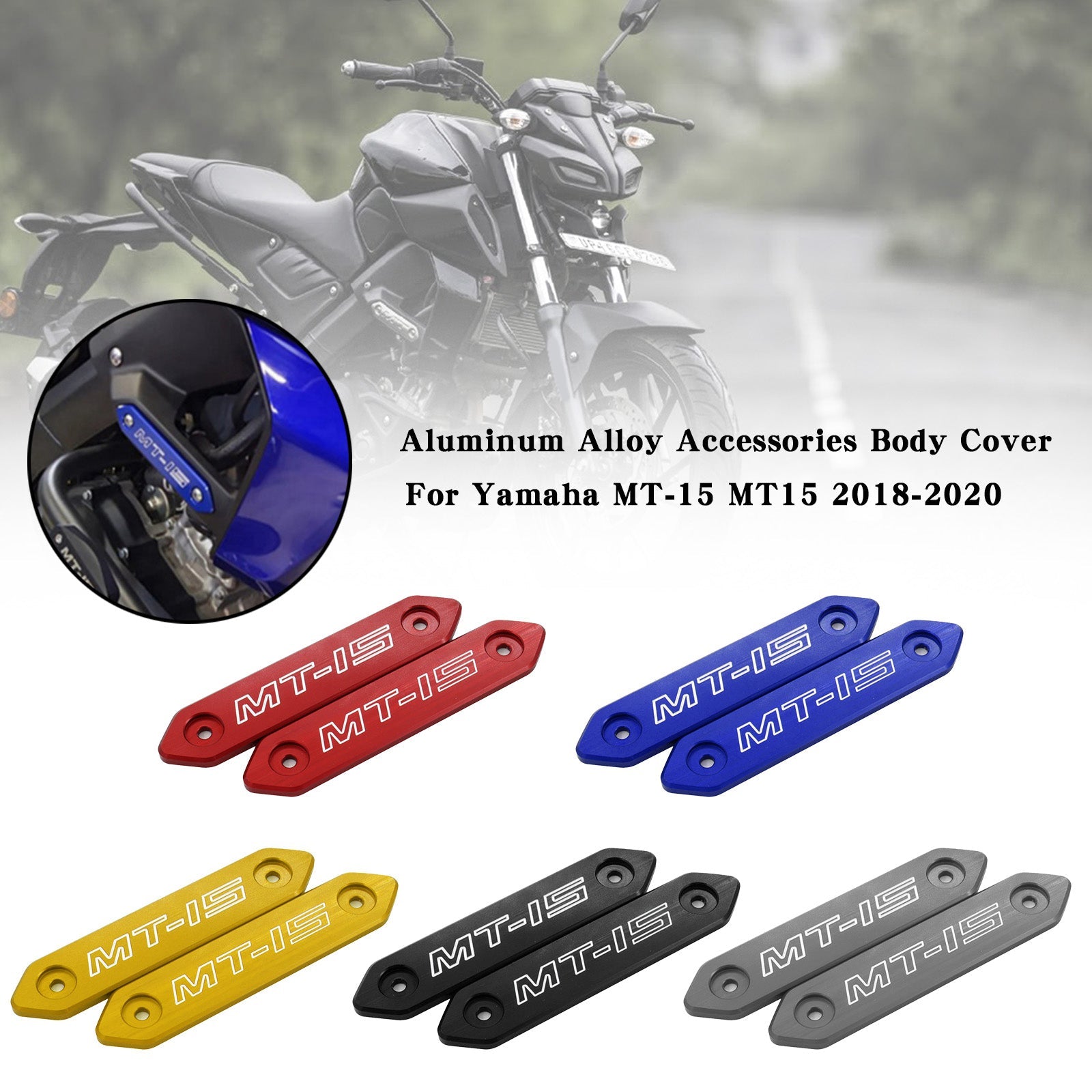 Aluminum Alloy Accessories Body Cover For Yamaha MT 15 MT-15 MT15 2018-2020 Generic