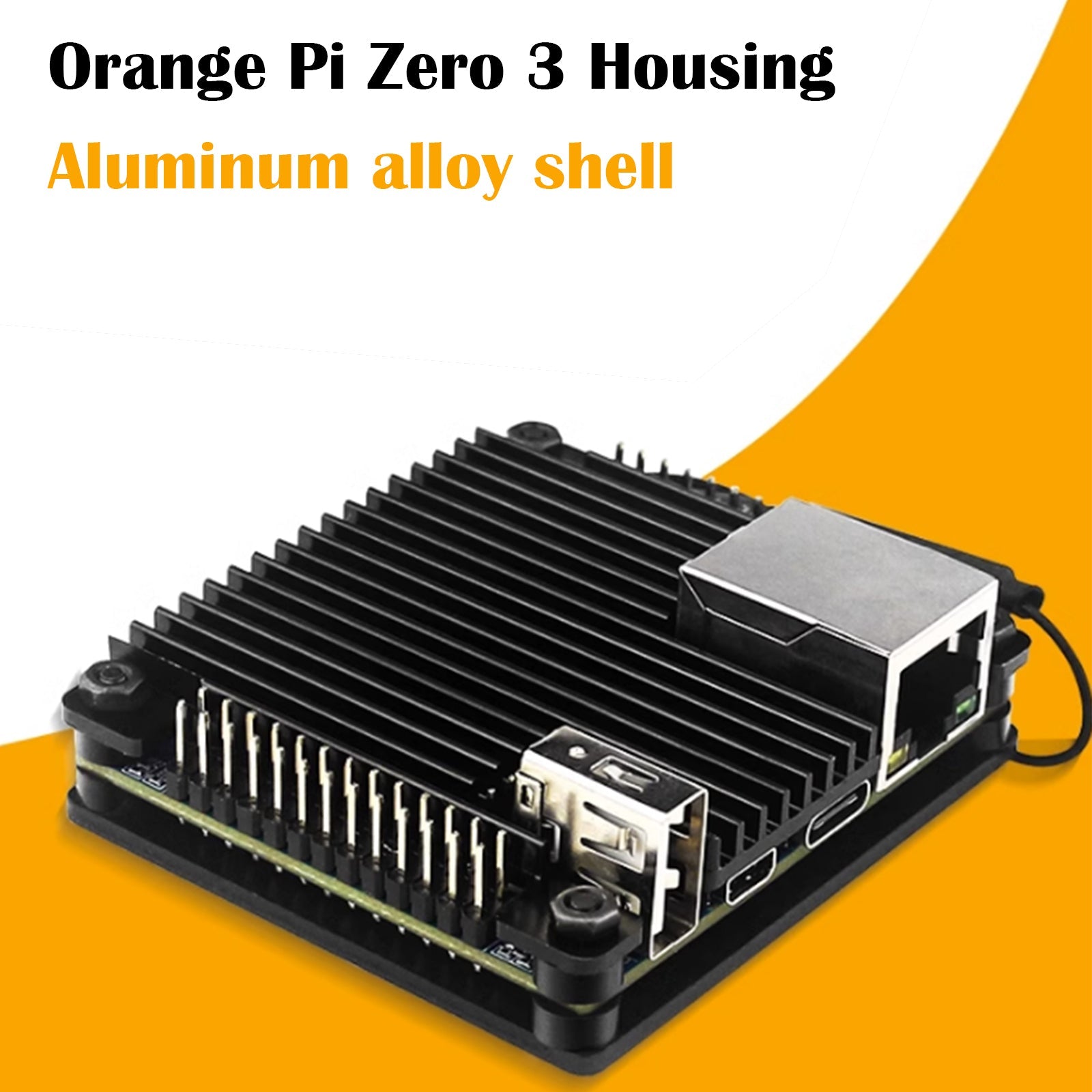 Orange Pi Zero 3 لوحة تطوير سبائك الألومنيوم تبريد بالوعة الحرارة الواقية