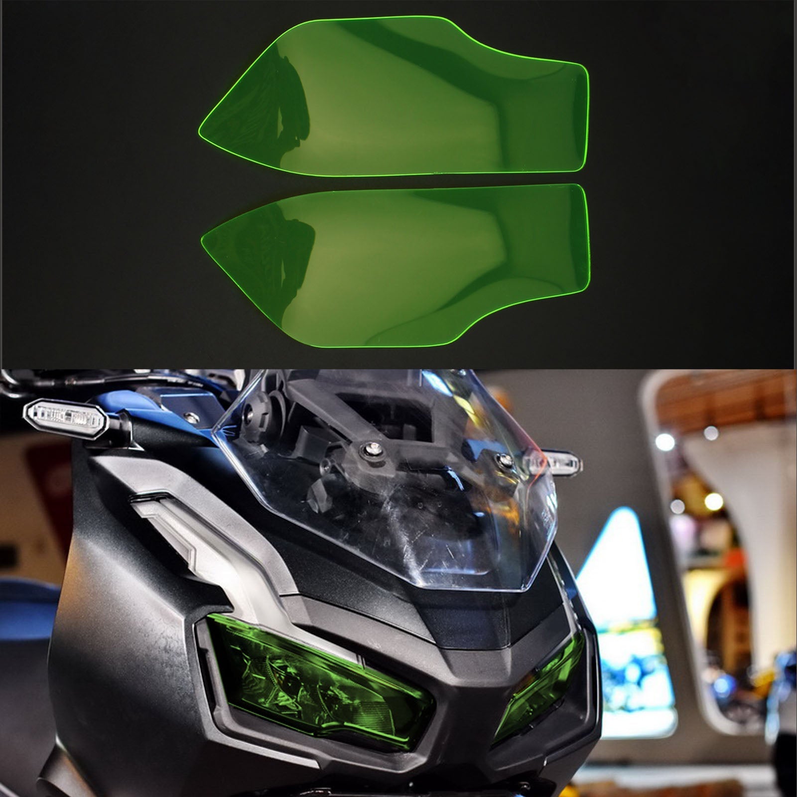 Front Headlight Lens Lamp Protection Cover Fit For Honda Adv 150 2019-2020 Smoke Generic