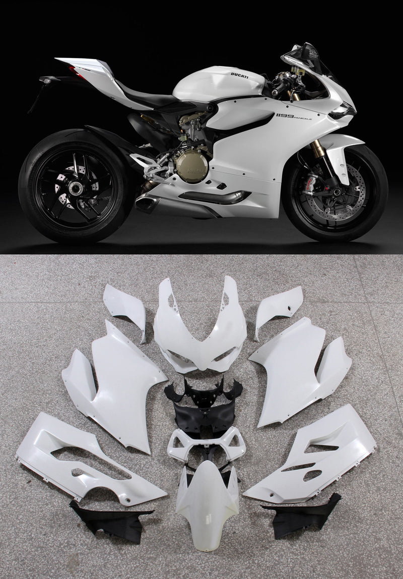 Fairings 2012-2015 Ducati 1199 Panigale  White 1199  Generic