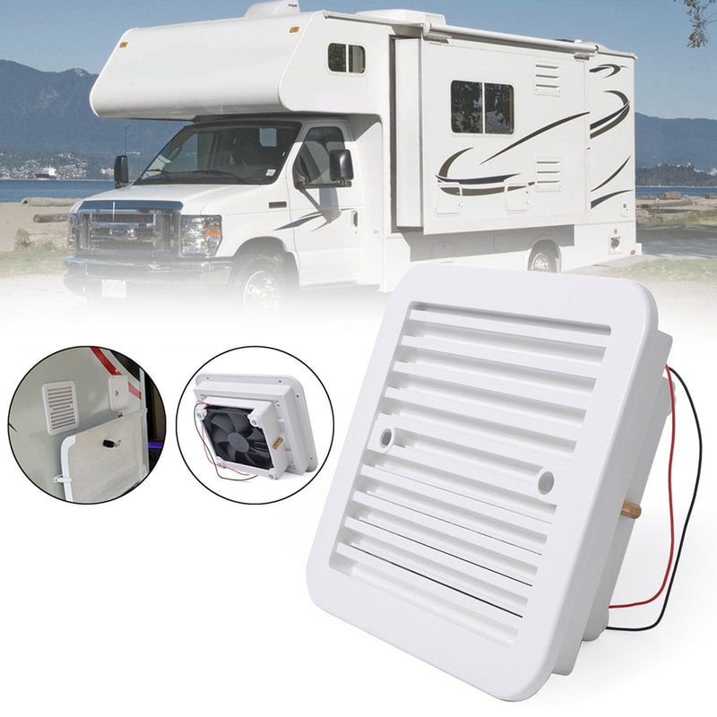 12V RV Caravan Side Air Trailer Vent Ventilación Refrigeración Ventilador de escape silencioso