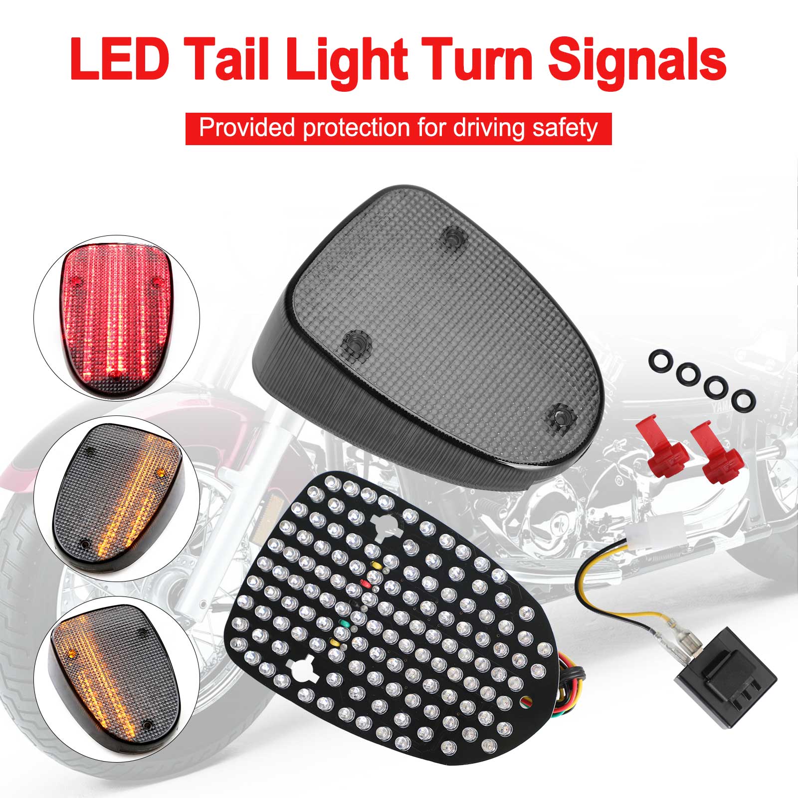 LED Tail Light Turn Signals for YAMAHA Royal Star V-Star Classic Road Star Generic