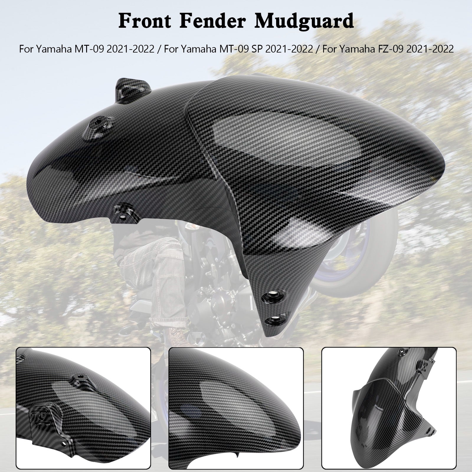 Front Fender Mudguard Fairing For Yamaha MT-09 FZ-09 MT09 SP 2021-2022