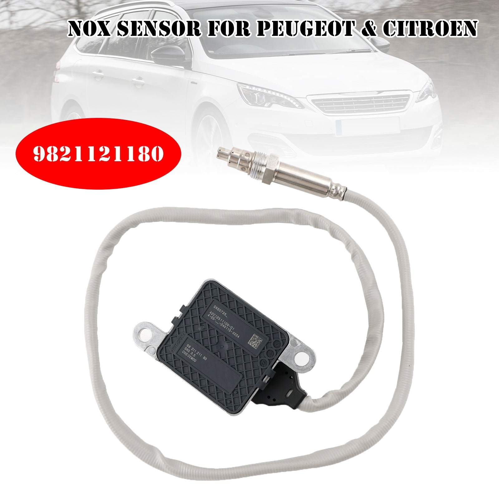 Sensor Nox 9821121180 para Peugeot 308 508 Citroen Berlingo C3 1,6/2,0 BlueHDi