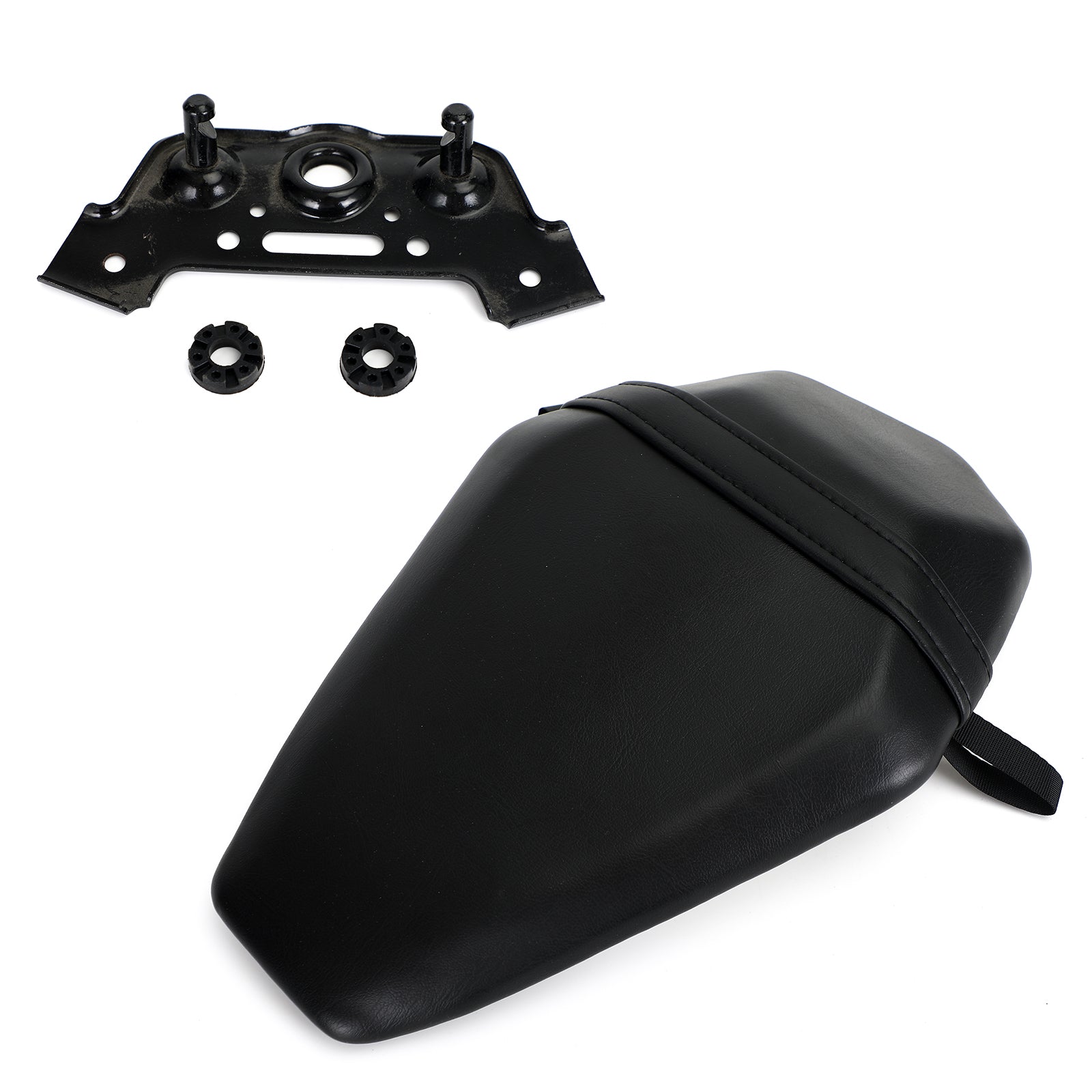 Cojín negro para asiento de pasajero trasero apto para Kawasaki Zx-10R Zx 10R 2016-2020 genérico