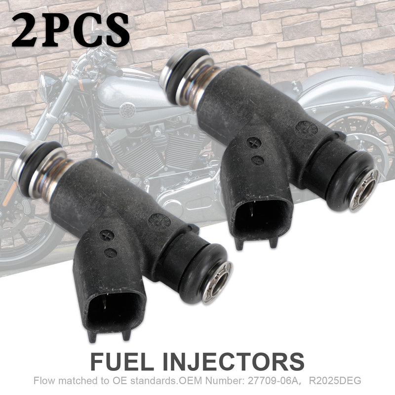 2 inyectores de combustible 27709-06A para Road King Street Glide R2025DEG