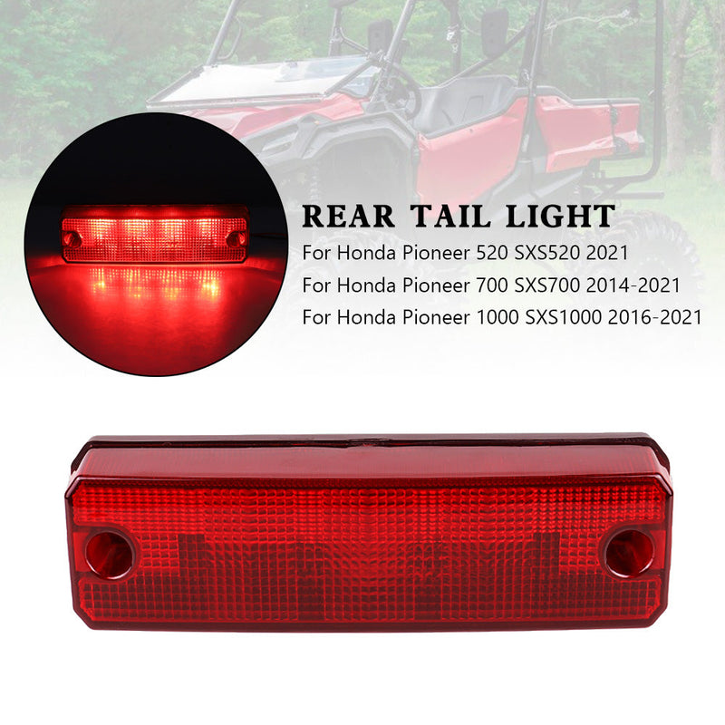 33700-HL3-A01 Conjunto de luz trasera para Honda Pioneer 520 700 1000 2014-2021 rojo