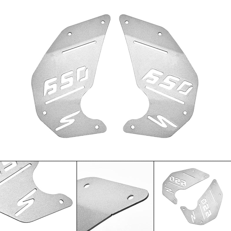 Kawasaki Vulcan S En Vn650 2015-2022 Placa De Cubierta Del Motor Panel Lateral Plata Para Café