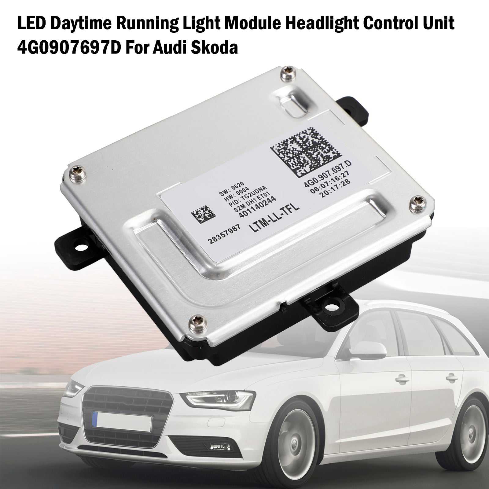 2012-2013 AUDI Q5 / 2016-2017 Audi TT Módulo de luz de circulación diurna LED Unidad de control de faros 4G0907697D