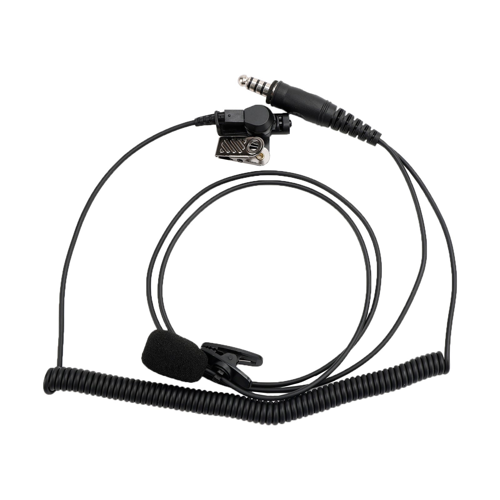 Para STP8000 STP8030 STP8035 Auriculares de tubo transparente PTT 7.1-A3 de 6 pines con micrófono