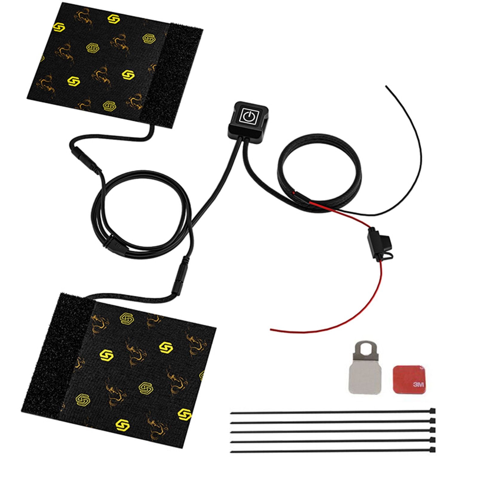 Calentador caliente retráctil cubierta manillar 12V empuñaduras calentadas para motocicleta genérico