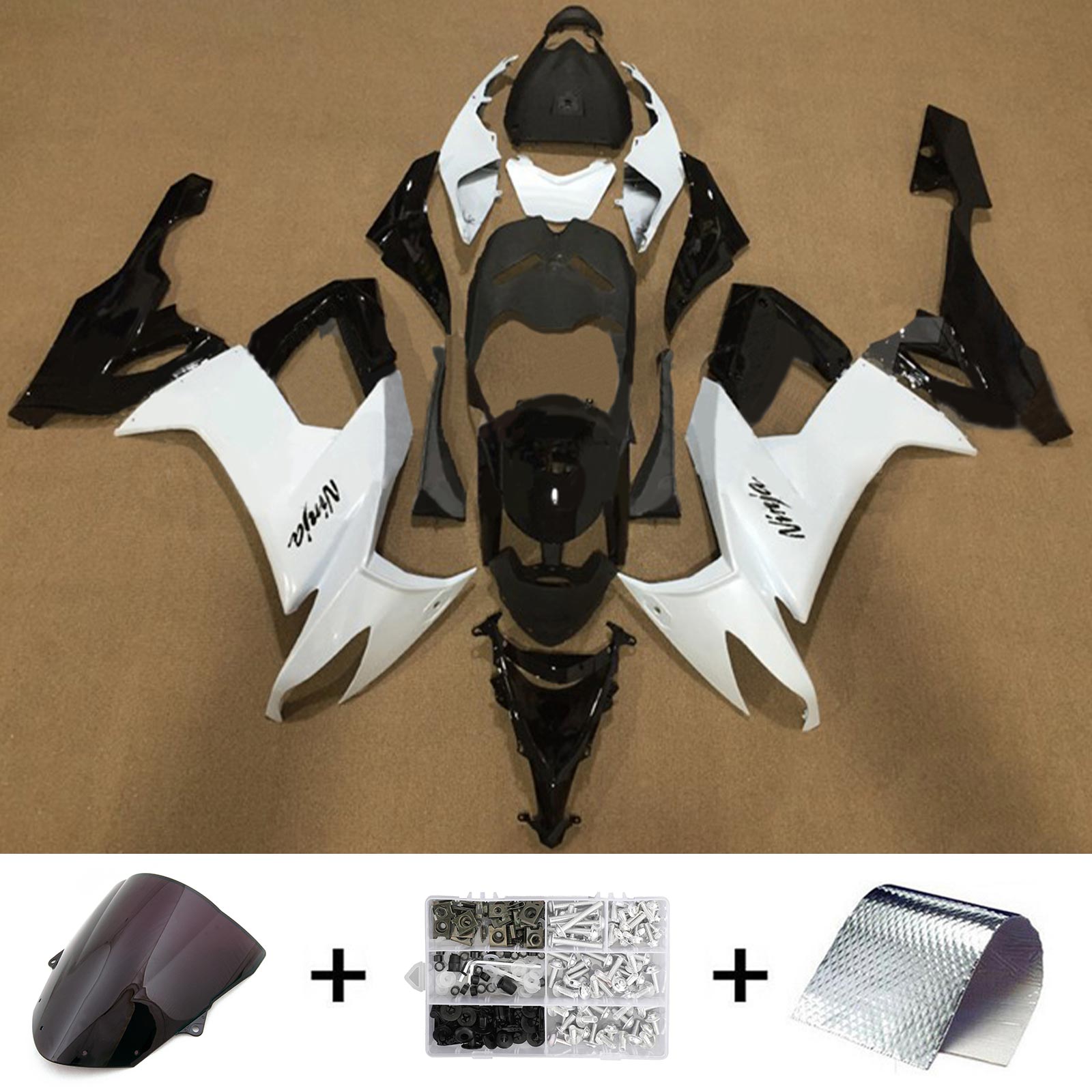 Kawasaki ZX10R 2008-2010 Fairing Kit Bodywork Plastic ABS