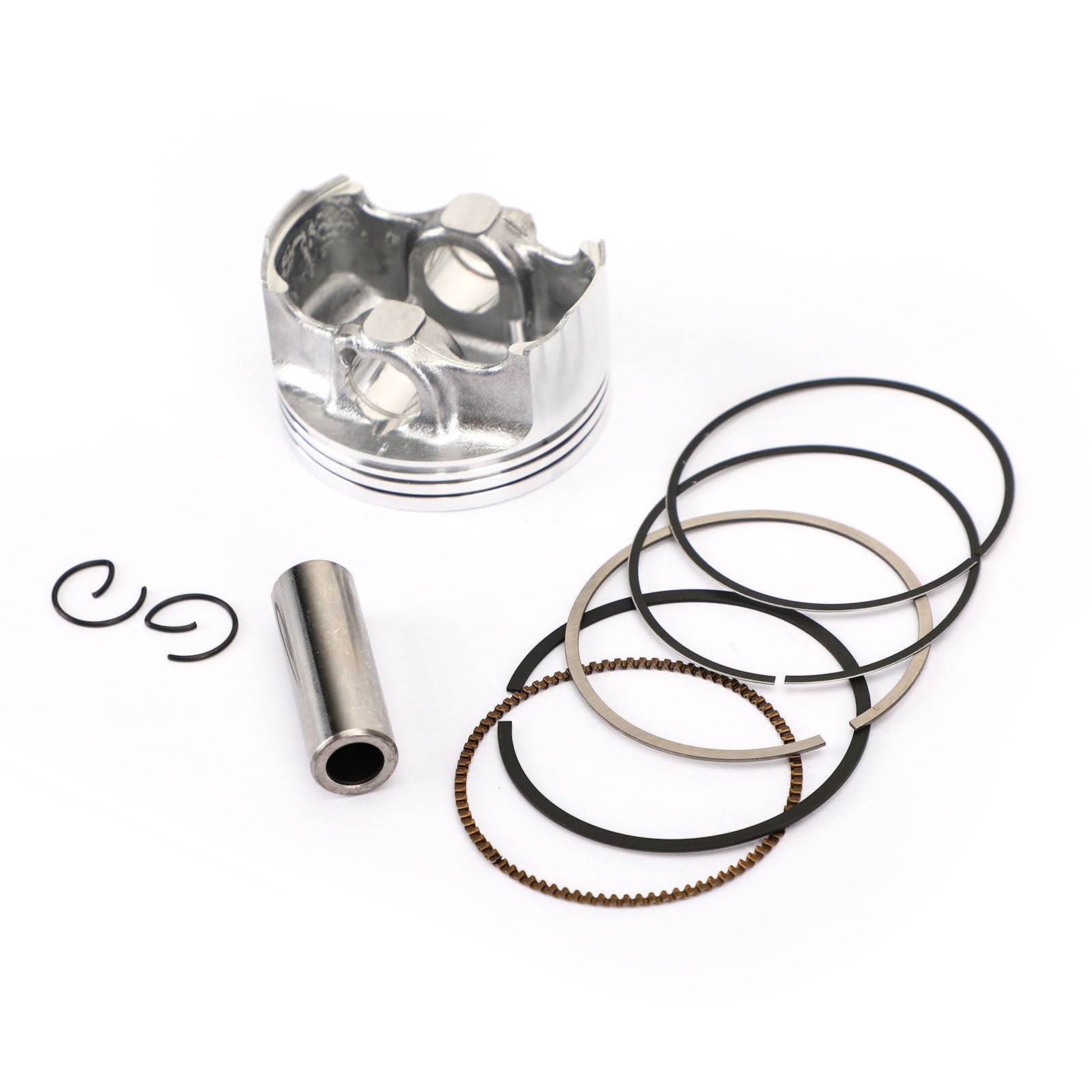 Kit de pistón y juego de anillos STD + 1,00 apto para Yamaha YZF-R15 FZ 150 155cc 11-18 STD (57mm) 1,00 MM (58mm) tamaño de orificio genérico