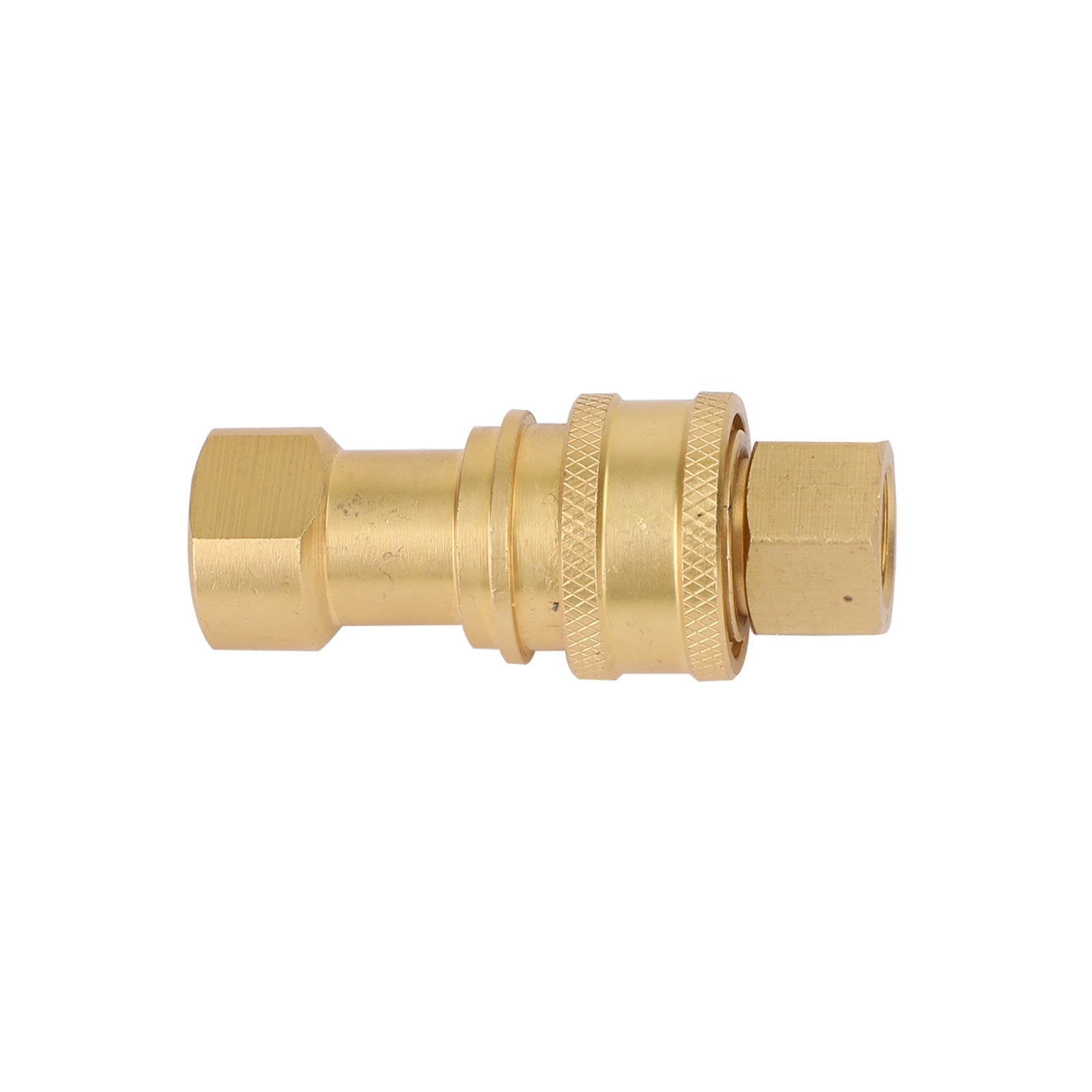 1 Sets 1/4" NPT ISO 7241-B Quick Disconnect Hydraulic Couplings/Couplers Brass