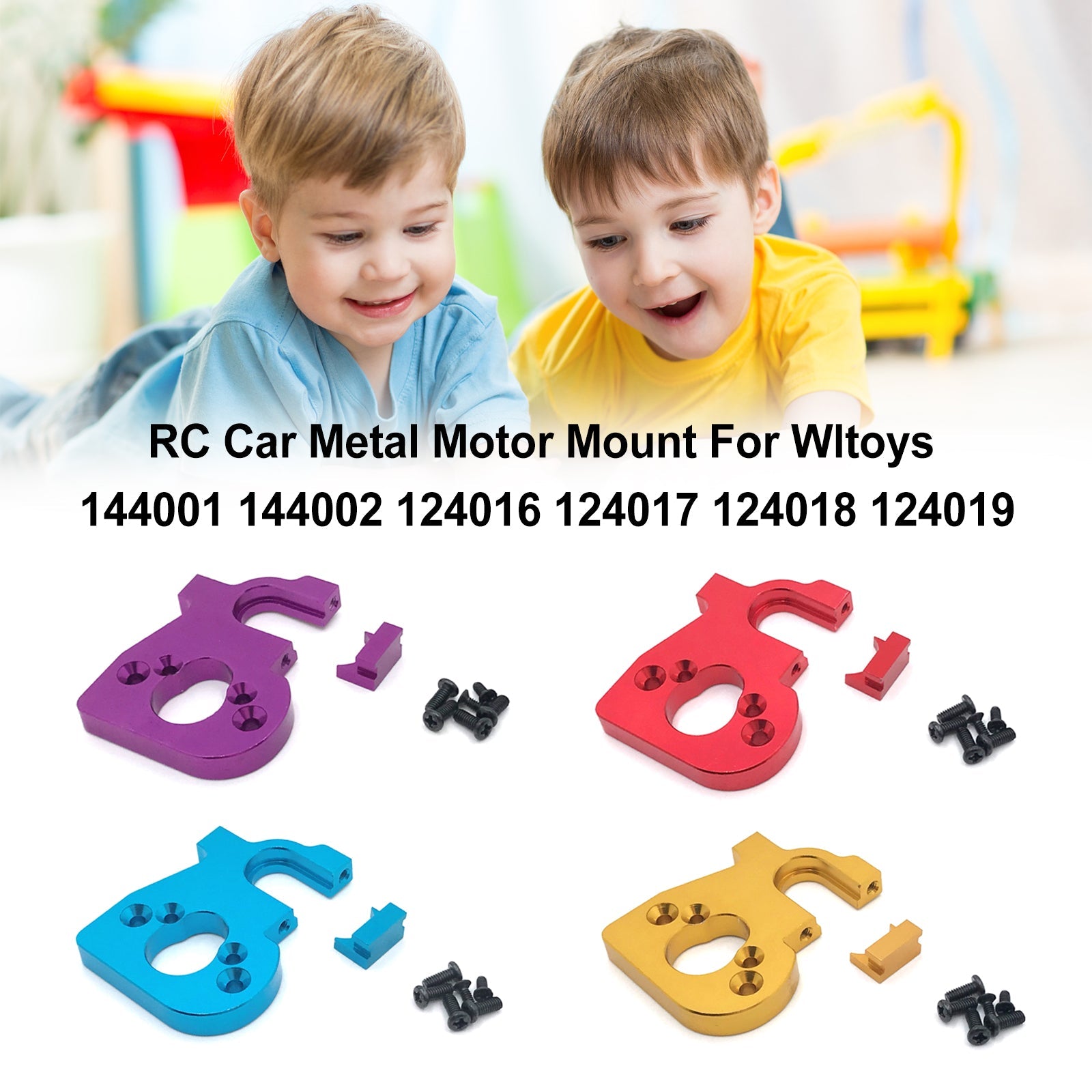 RC سيارة معدن حامل المحرك ل Wltoys 144001 144002 124016 124017 124018 124019