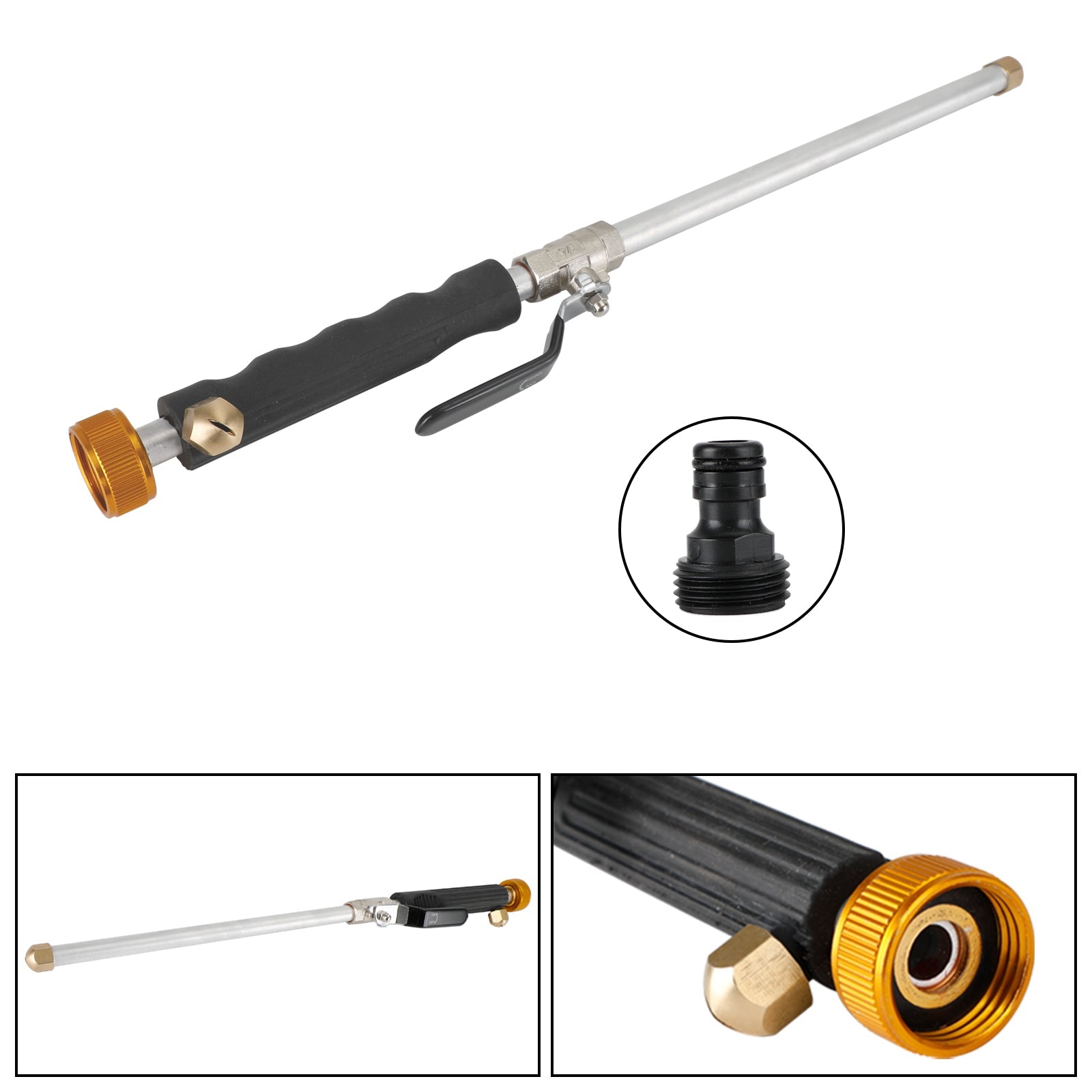 High Pressure Power Washer Water Spray Gun Nozzle Wand Attachment Garden Hose