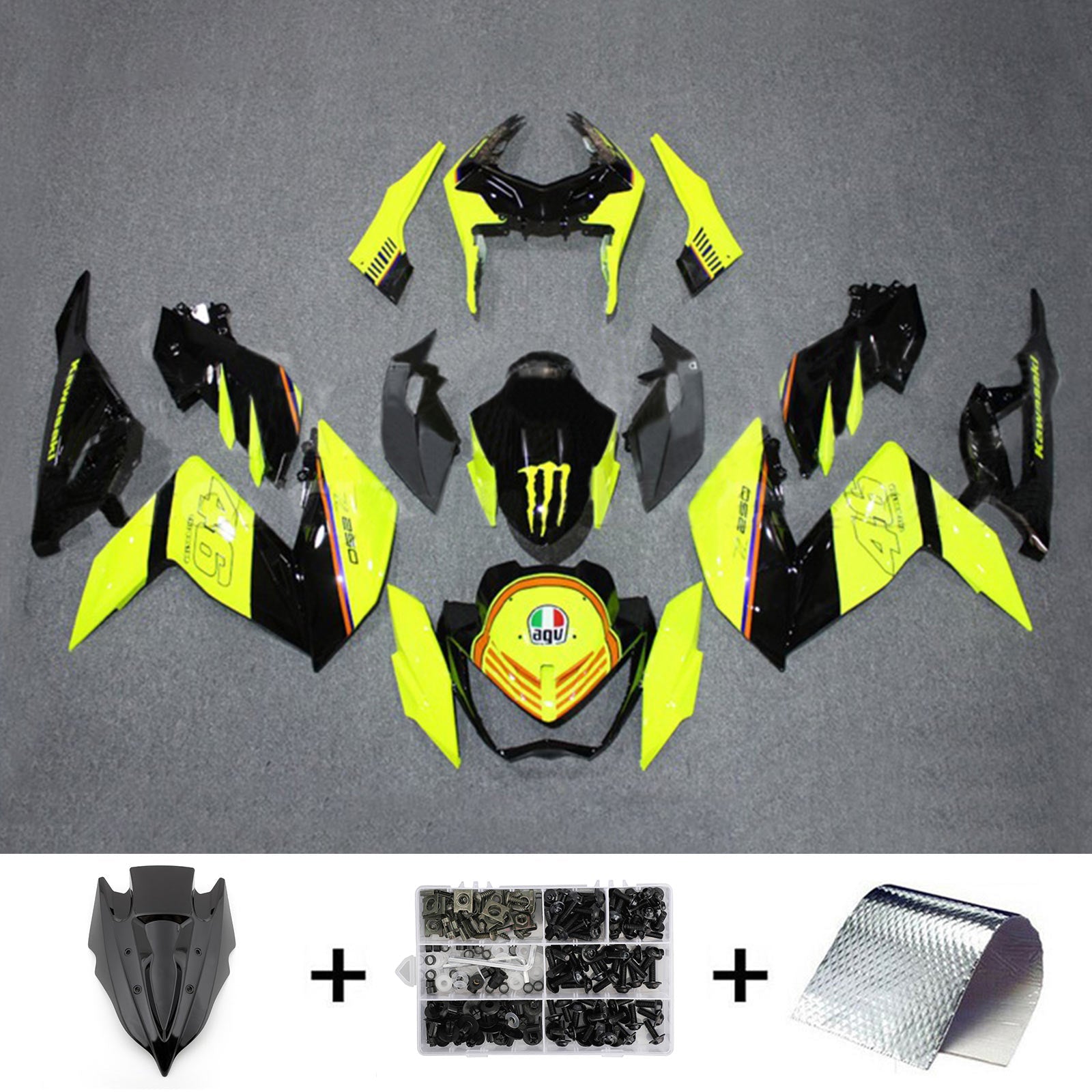 Kawasaki Z250 Z300 2015-2016 Fairing Kit Bodywork Plastic ABS