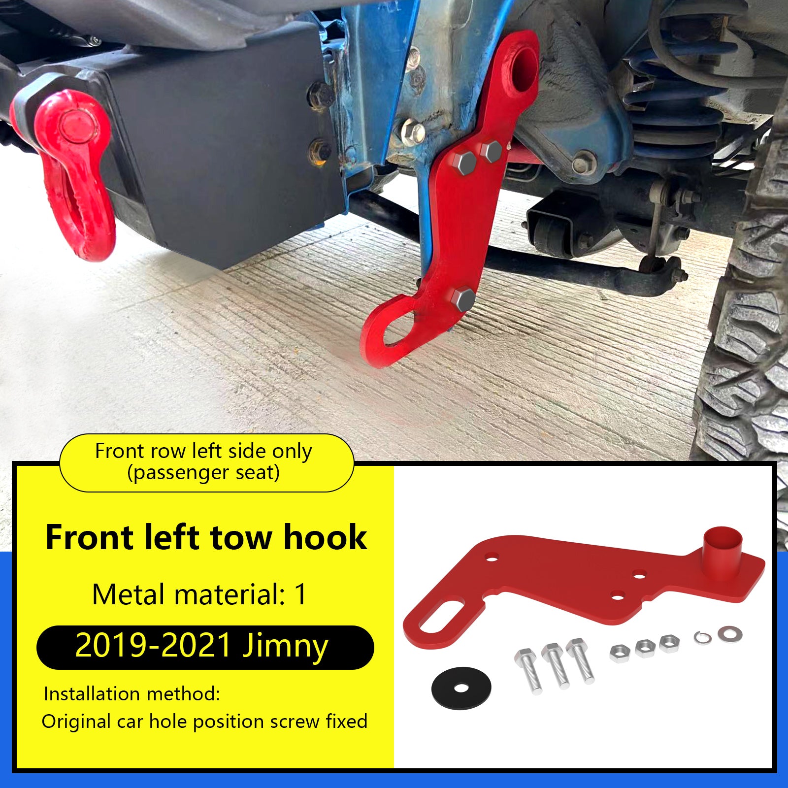 Suzuki Jimny JB64W JB74 2019-2023 Left Front Towing Hitch Trailer Hitch Fedex Express