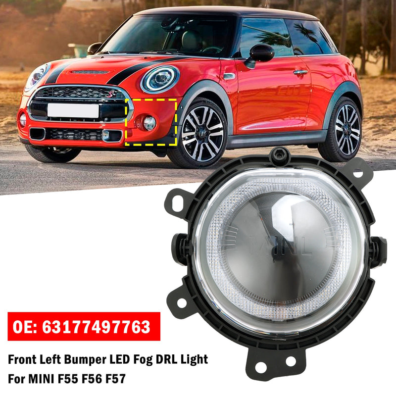 BMW Mini F55 F56 F57 Clubman F54 LED مصباح الضباب الأمامي الأيسر 63177497763