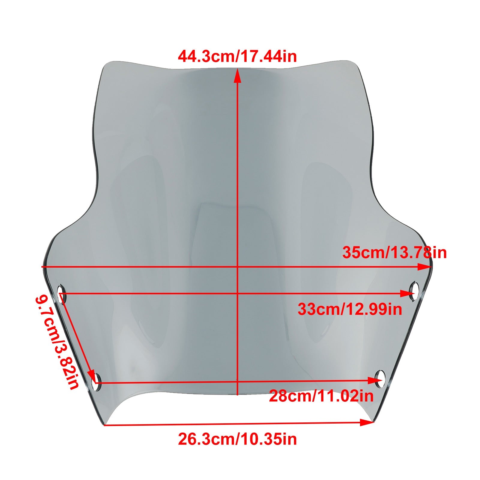 DUCATI DesertX 2022-2023 Motorcycle Windshield WindScreen