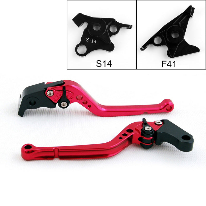 Long Brake Clutch Levers For Suzuki HAYABUSA/GSXR1300 2008-2014 Black Generic