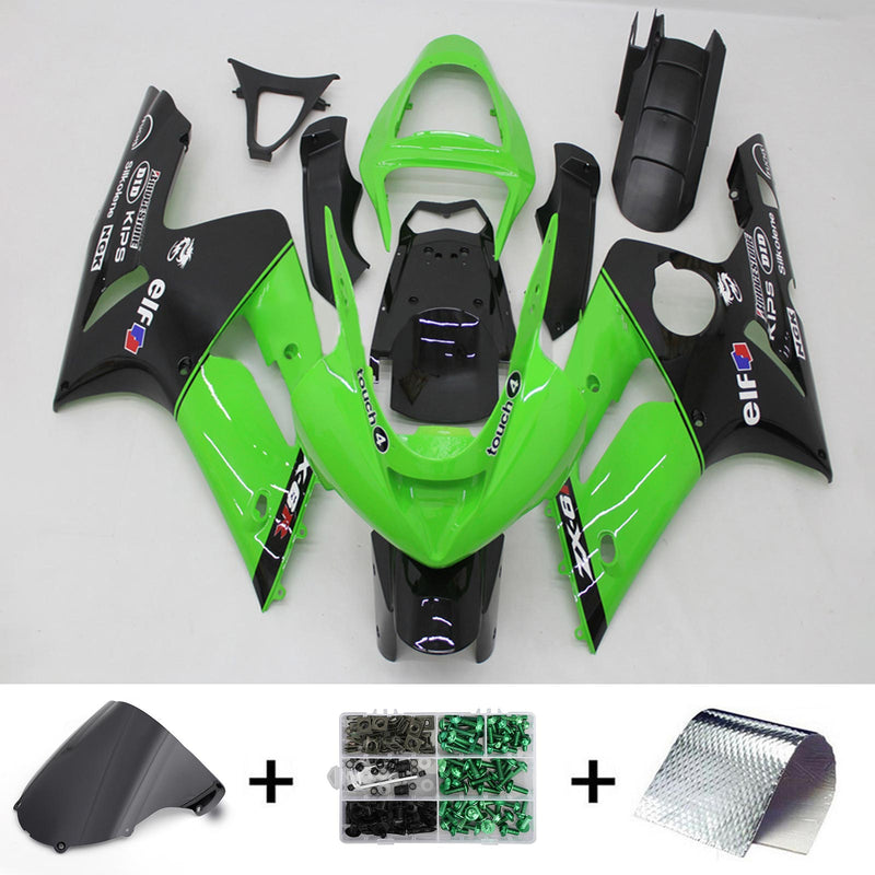 Kawasaki ZX6R 636 2003-2004 Fairing Kit Bodywork Plastic ABS