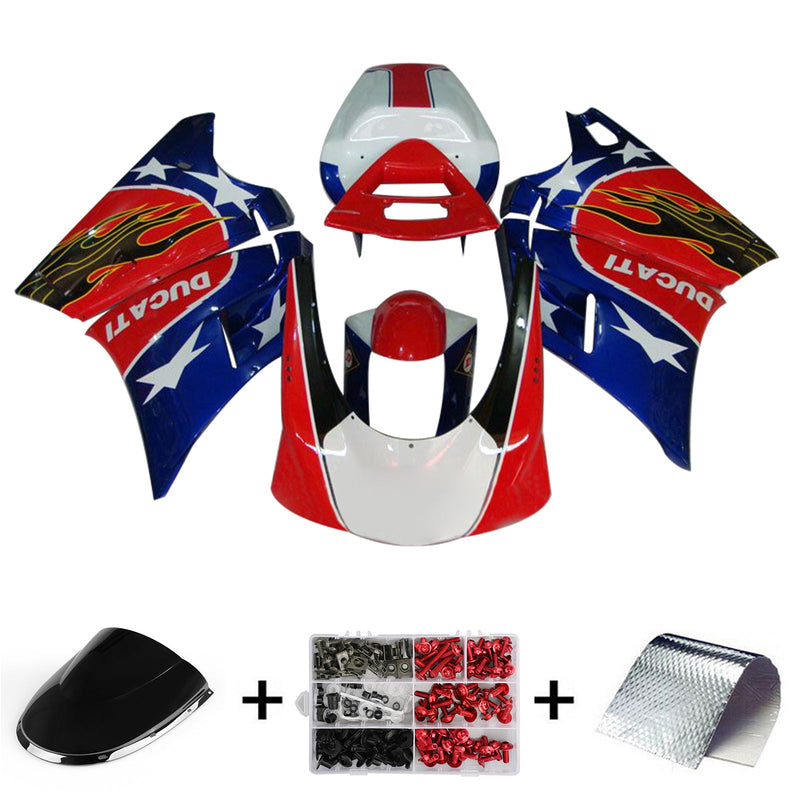 Amotopart Ducati 996 748 1996-2002 Fairing Kit Bodywork ABS