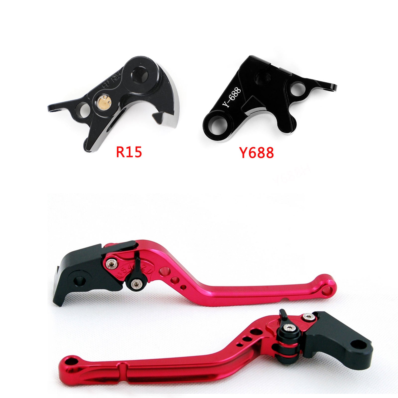 Long Clutch Brake Lever fit for Yamaha YZF R1/R1M/R1S 2015-2021 YZF R6 2017-2020 Generic