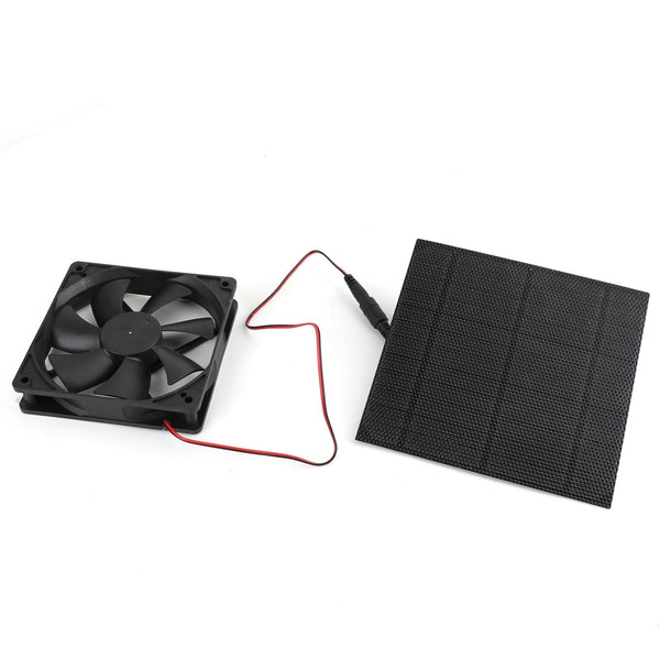 Solar Panel Powered Fan Mini Ventilator For Greenhouse Pet/Dog Chicken House CA Market