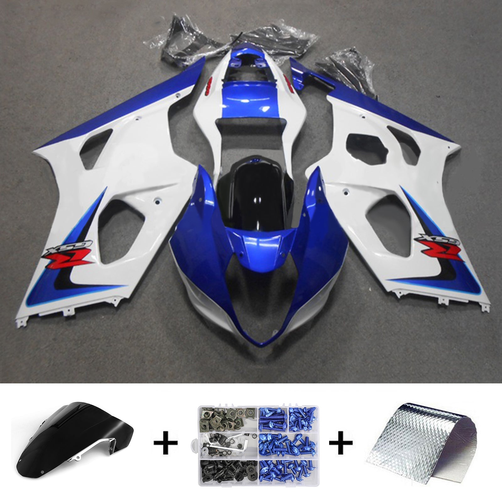 سوزوكي GSXR1000 2003-2004 K3 Fairing Kit هيكل السيارة بلاستيك ABS