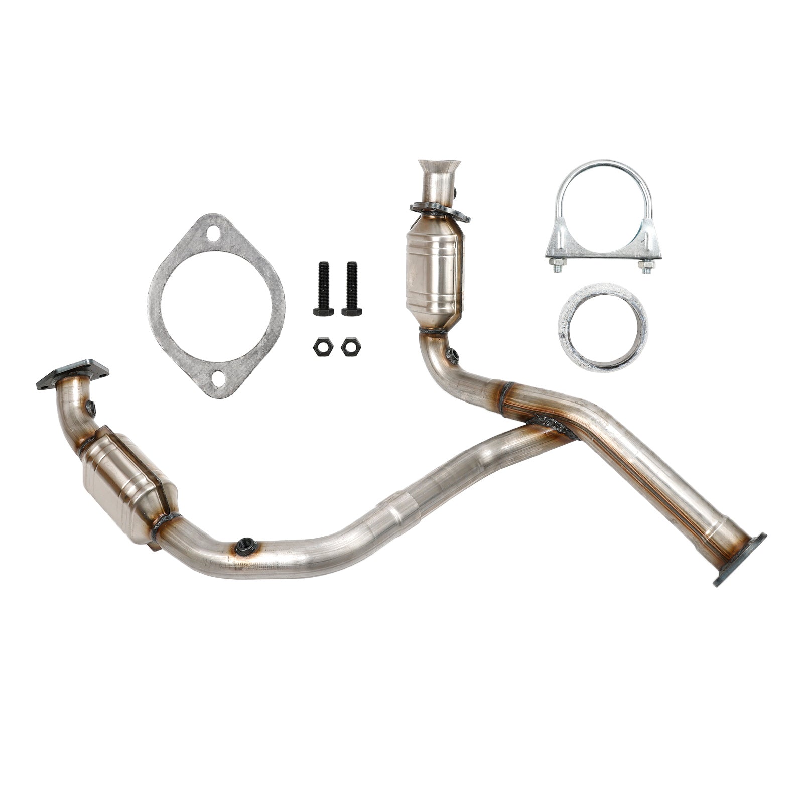 Exhaust Catalytic Converter Y-Pipe For 2007-2009 Chevy Silverado/Suburban/Yukon