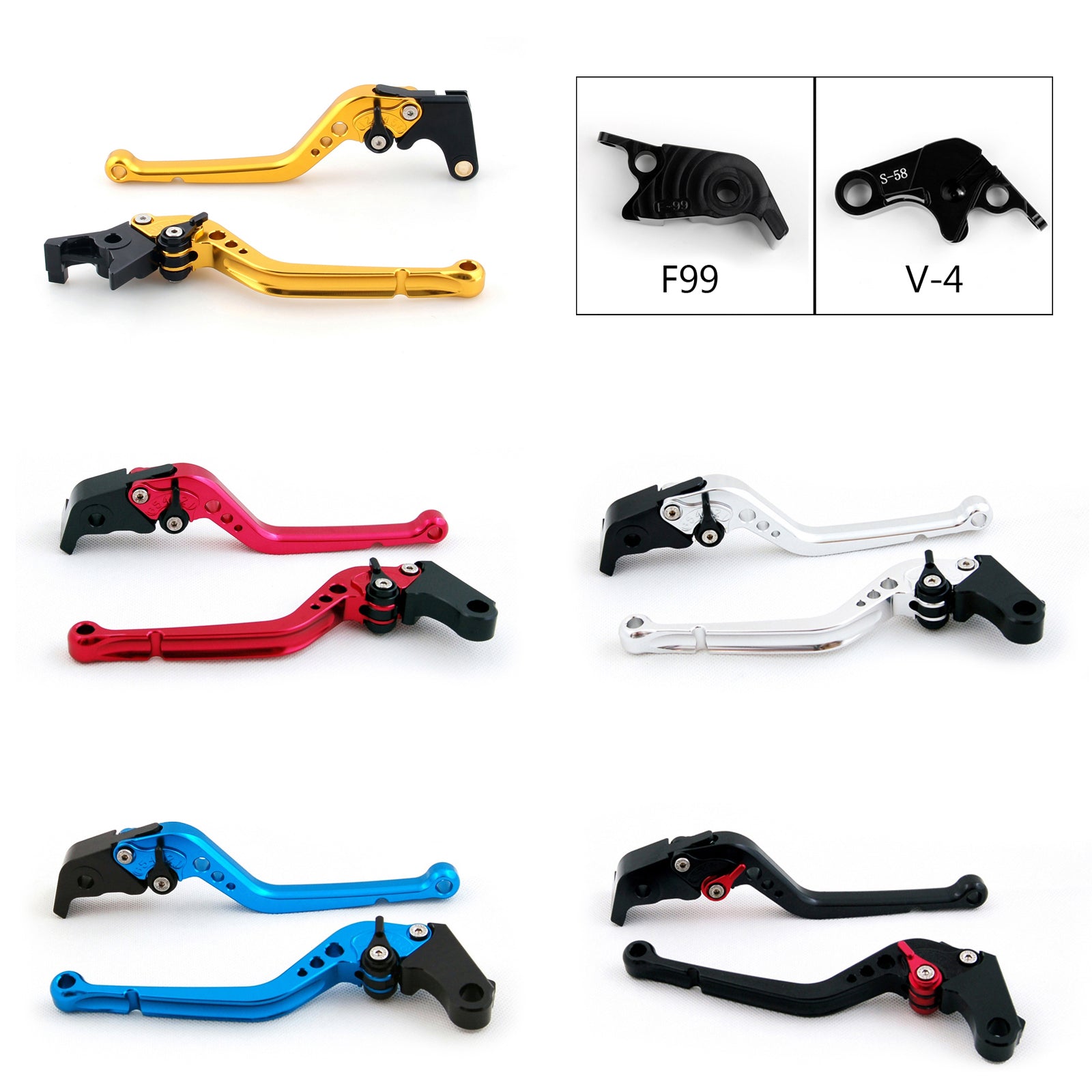 Long Brake Clutch Levers For Aprilia Aprilia RSV4 FACTORY/RSV4-R/RR TUONO V4 Generic