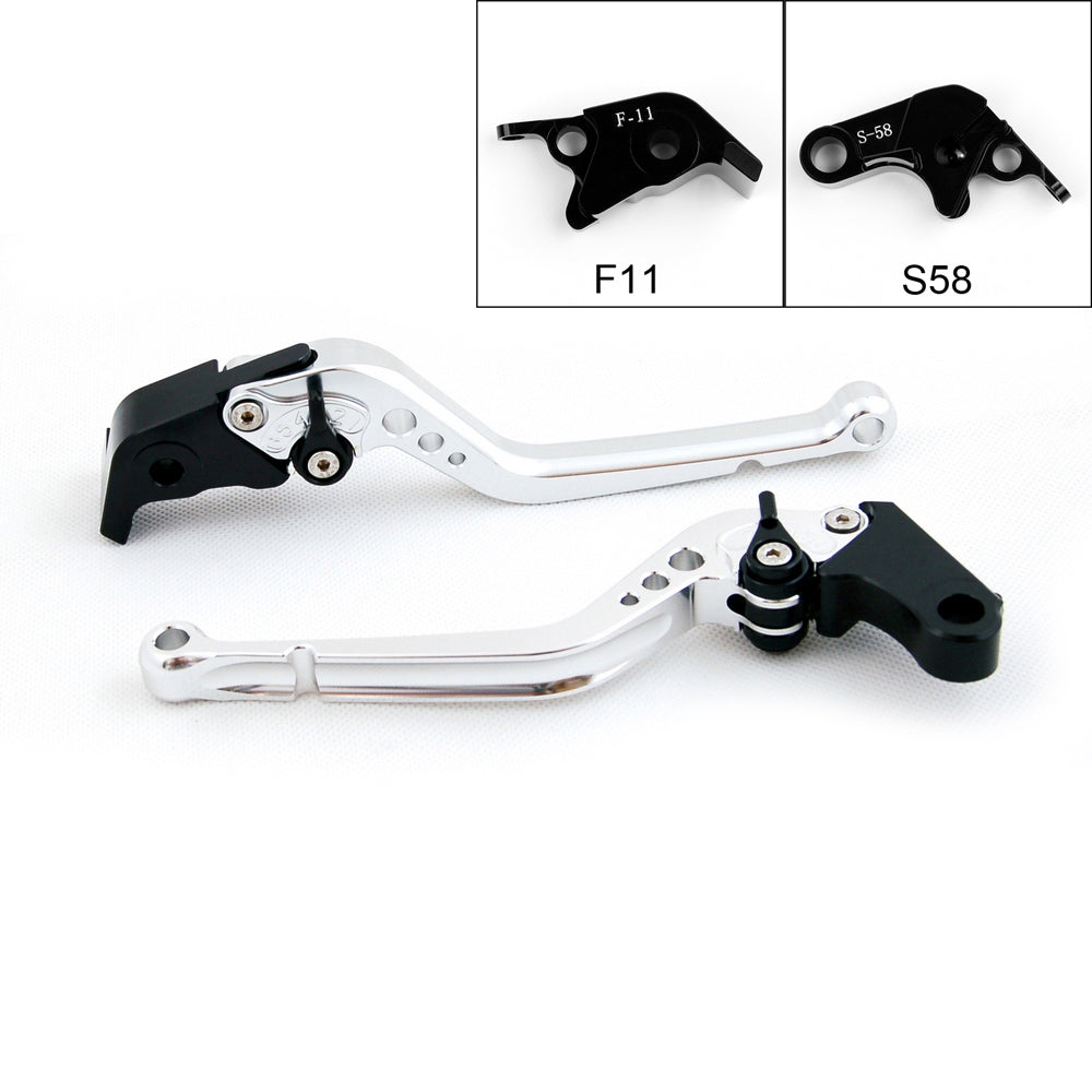 Long Brake Clutch Levers For Aprilia RSV4/RSV4 FACTORY 2009-2014 Black Generic