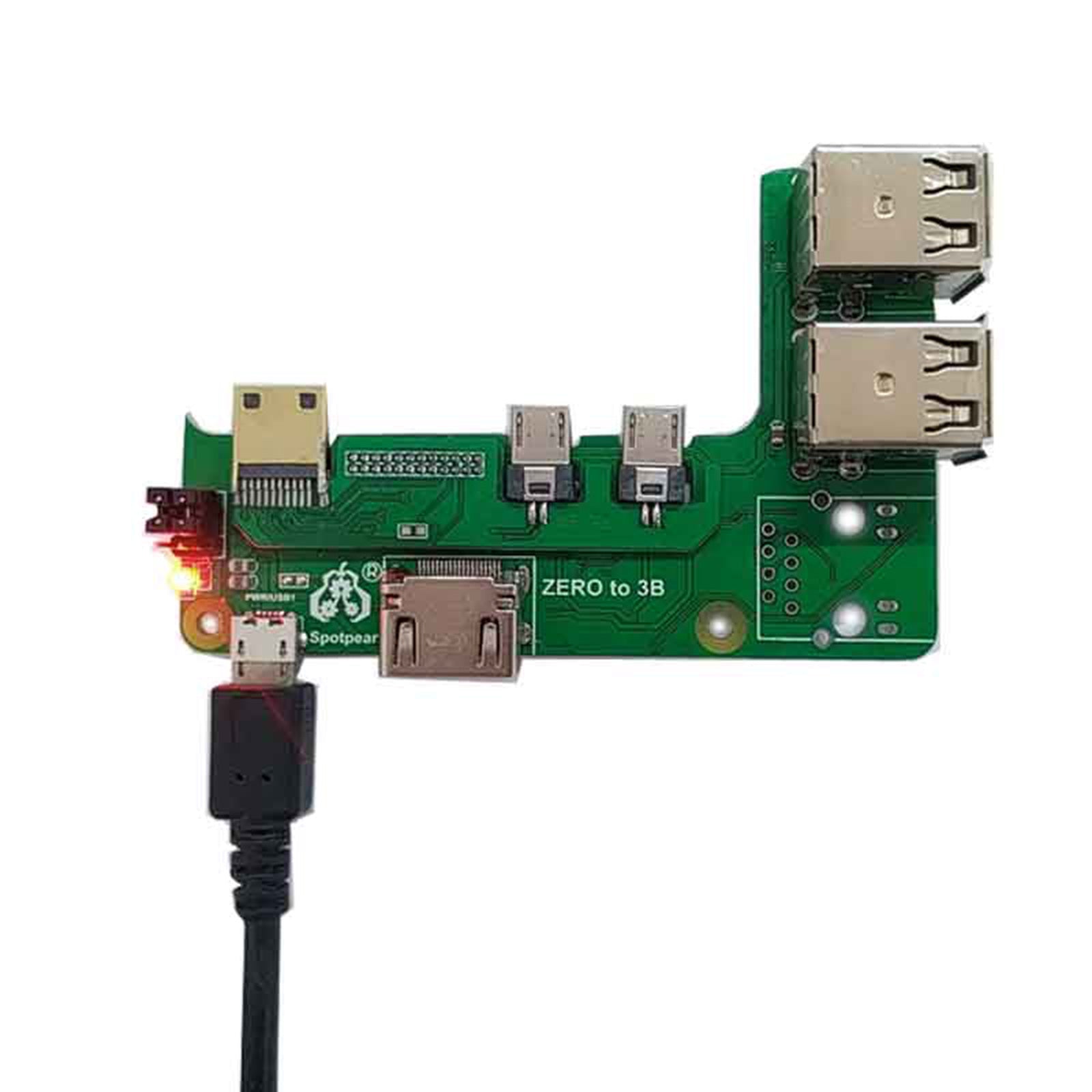 Expansion Board Zero Pi0 USB HUB RJ45 HAT fit for Raspberry Pi Zero 2w to 3B