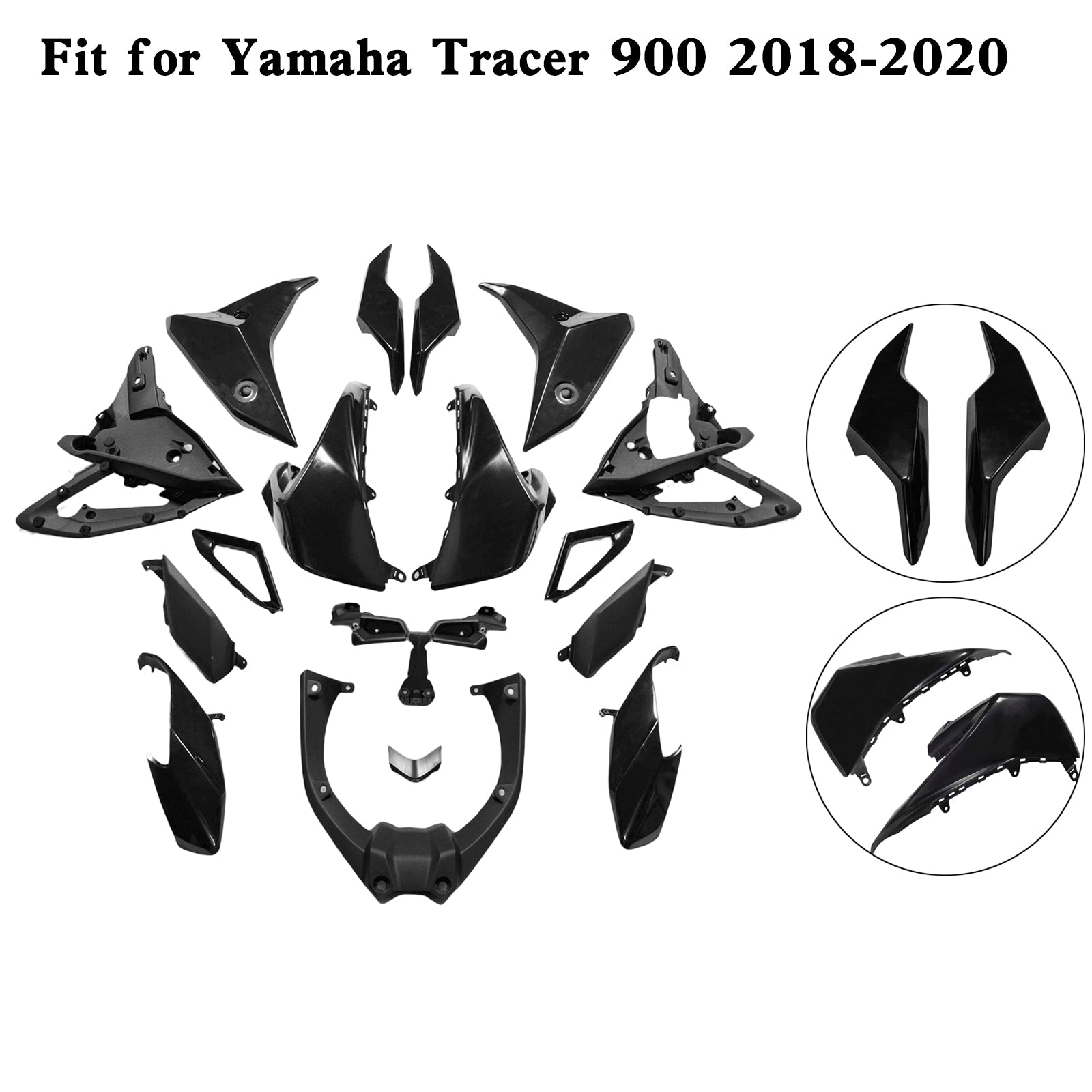 2018-2020 Yamaha Tracer 900/GT Bodywork Fairing Injection Molding Unpainted