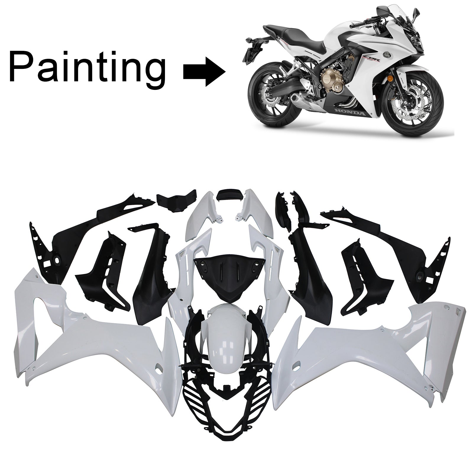 Honda CBR650F 2017-2019 Kit Carenado Carrocería Plástico ABS Para