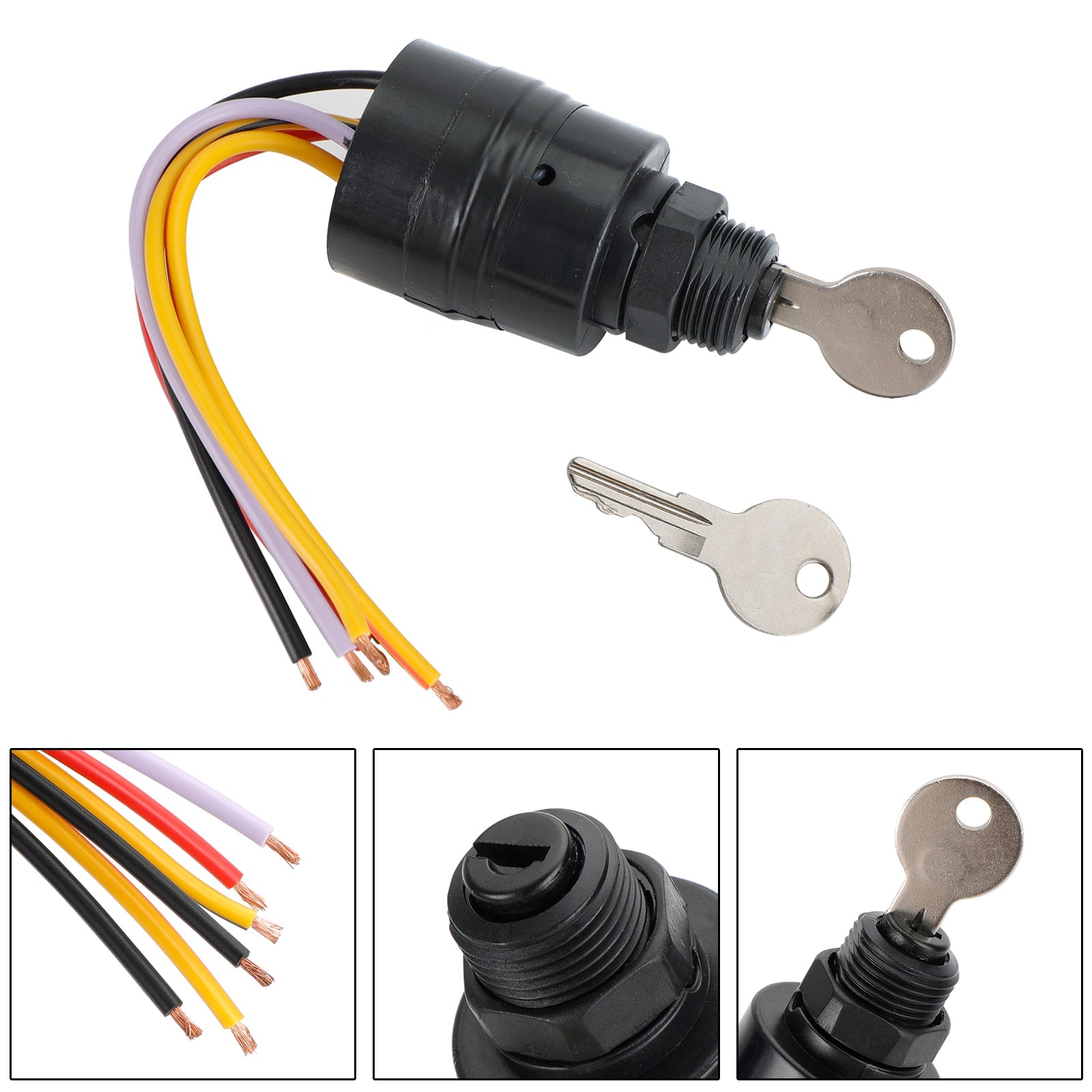 Boat Ignition Key Switch fit for Mercury Marine 87-17009A2 Sierra MP41070-2