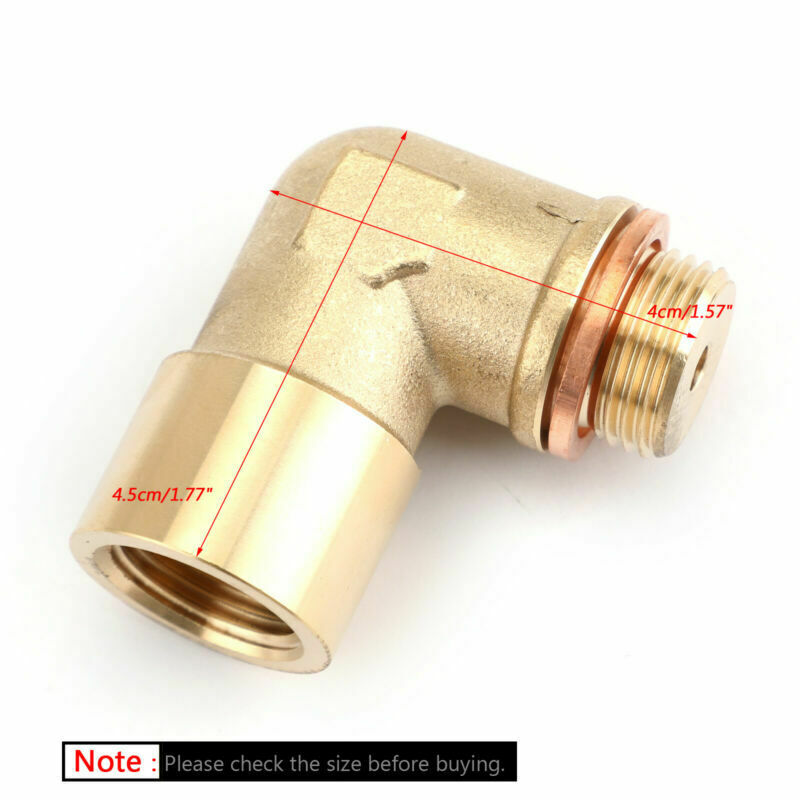 M18X1.5 02 Bung Extension O2 مستشعر الأوكسجين بزاوية موسع فاصل 90 درجة عام