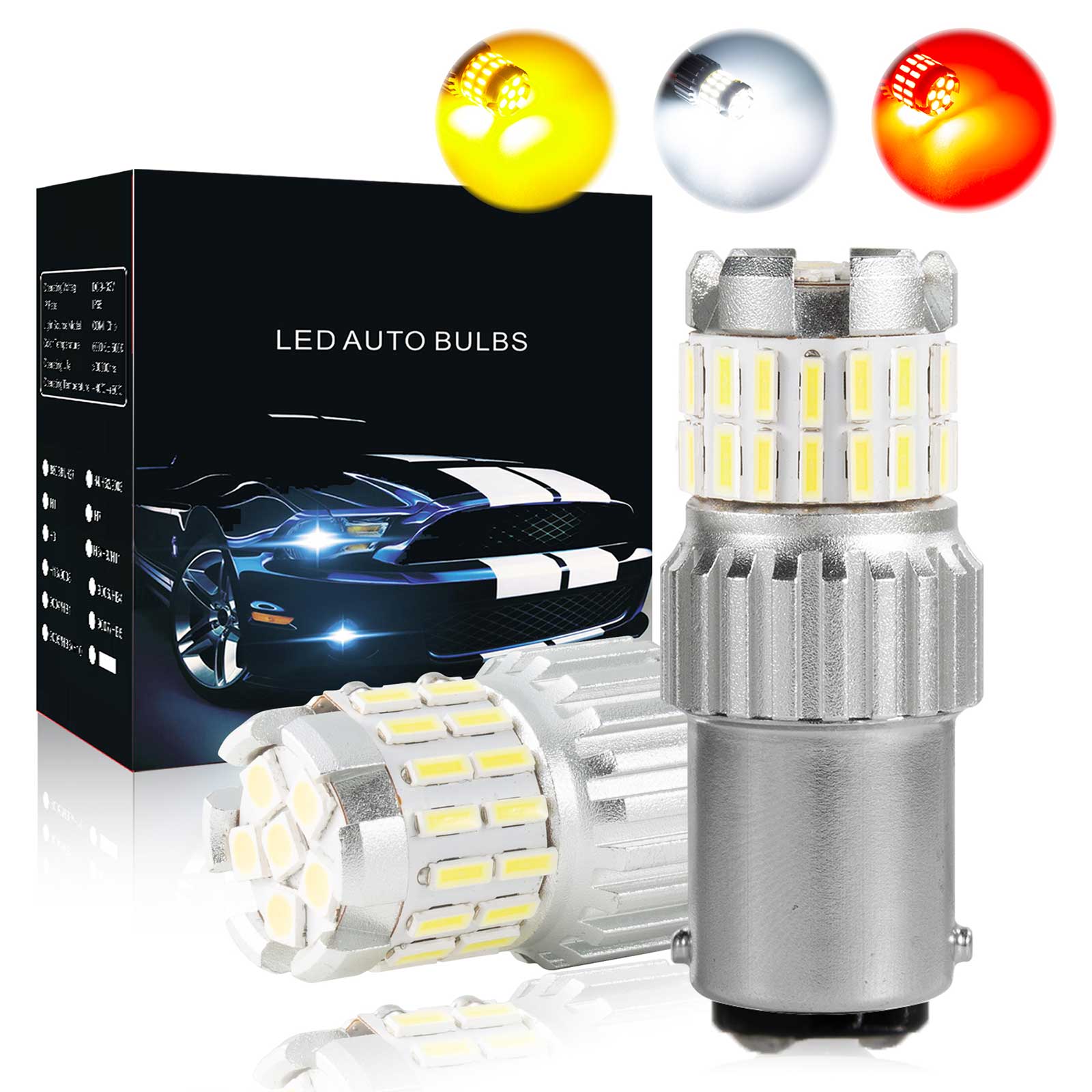 2x 1200LM Canbus LED Bulb LED Daytime Running Light Lamp White Generic