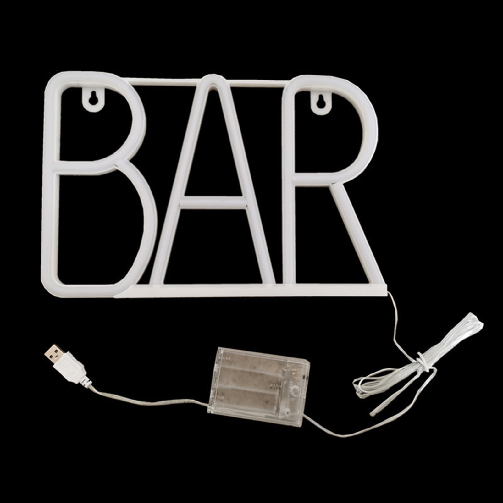 BAR LED Neon Sign Lights Bedside Night Light Lamp Kids Children Room USB Powered