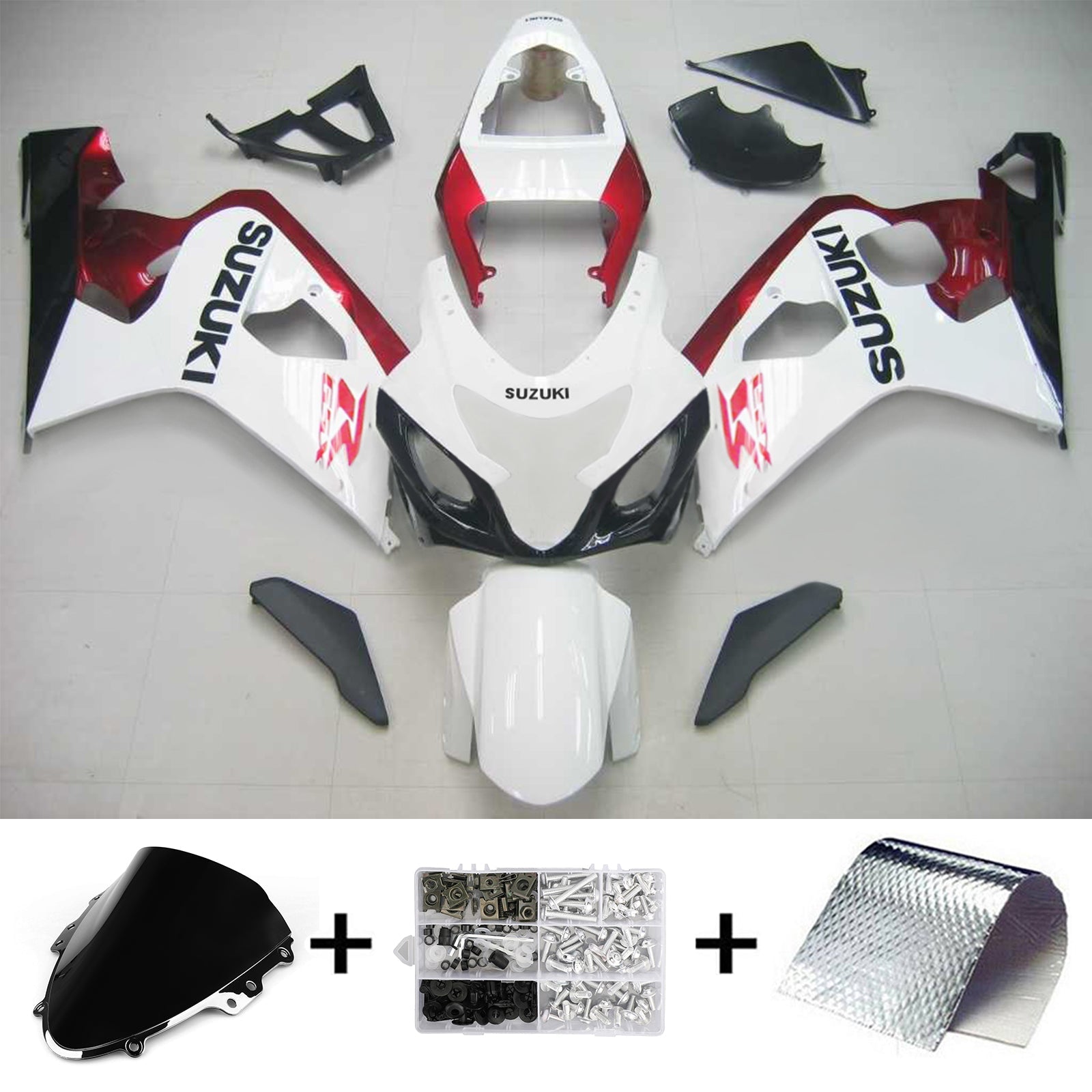 سوزوكي GSXR 600/750 2004-2005 الهدايا المجمعة هيكل السيارة البلاستيك ABS