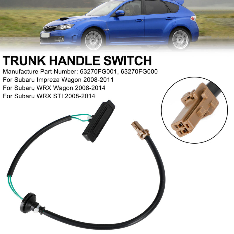 2008-2014 Subaru Impreza WRX Tailgate Hatch Trunk Handle Switch 63270-FG001