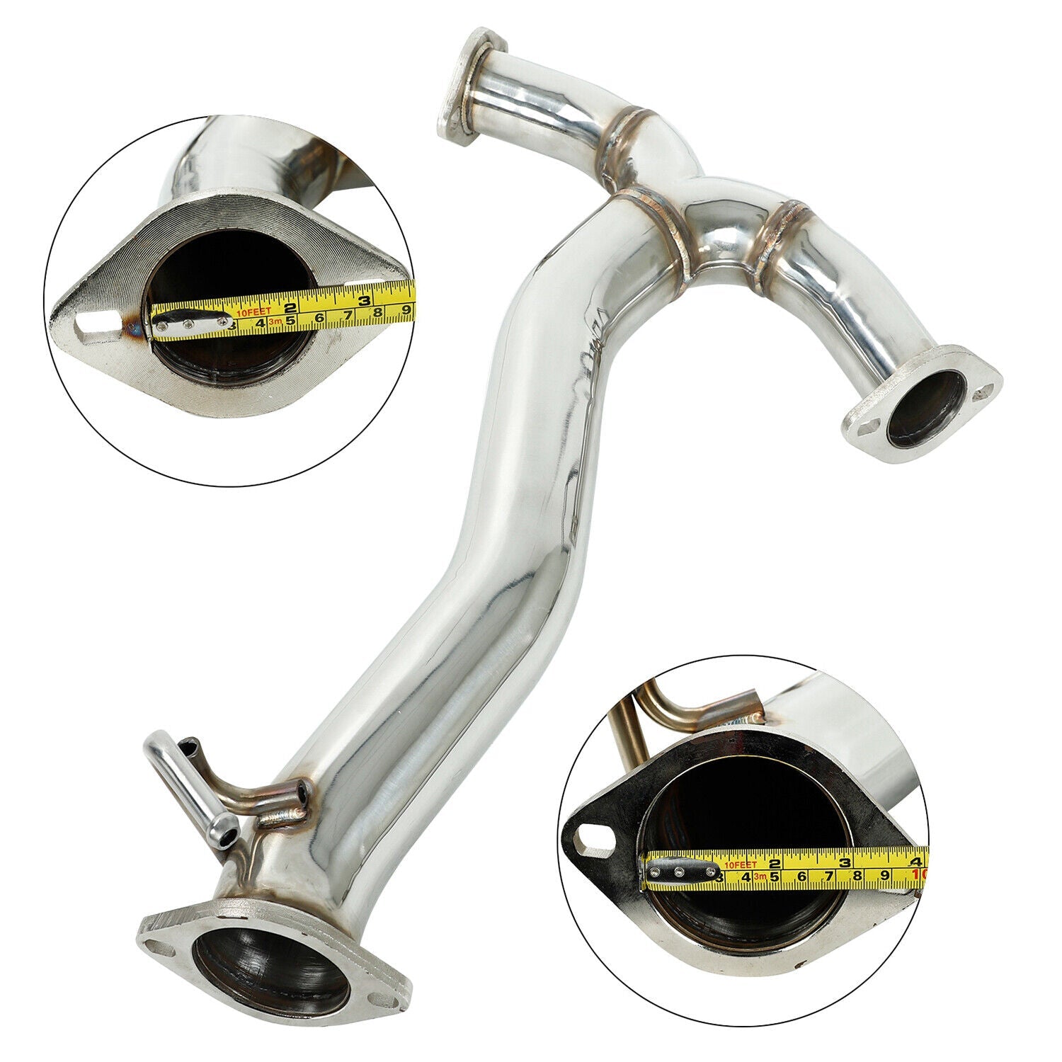 Exhaust Header Cat Back Exhaust Tip for Subaru WRX / STI 2015+ R400 Quad Tips Exhaust