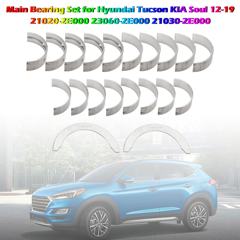 21020-2E000 23060-2E000 Juego de cojinetes principales para Hyundai Tucson KIA Soul 12-19